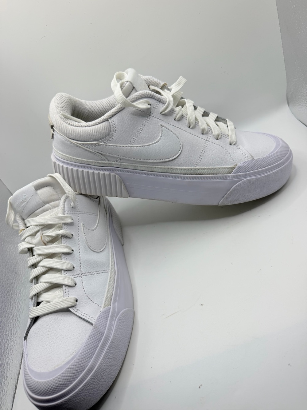 Nike Men’s White Platform Sneakers